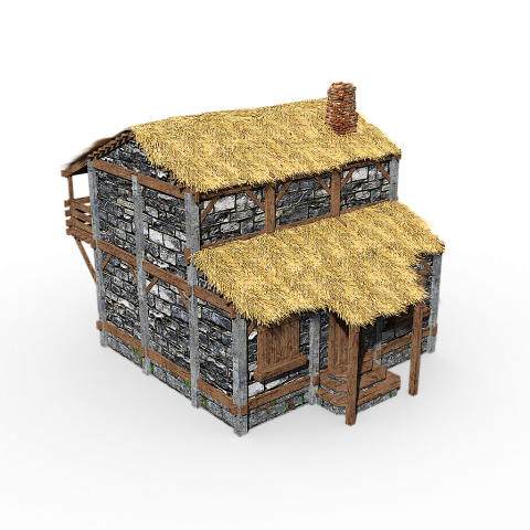 Großes Wohnhaus für Einwohner.