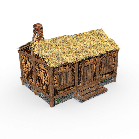 Kleines Wohnhaus für Einwohner.